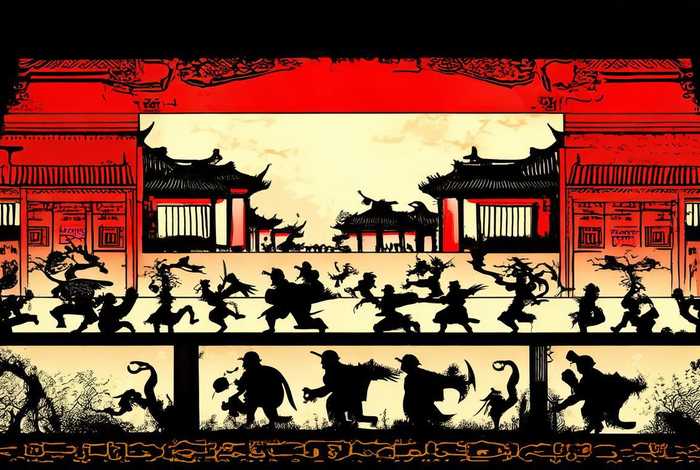 中国历史故事皮影图片 - 中国历史故事皮影图片简笔画