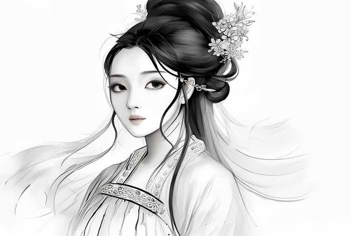 中国历史美女画像、中国历史美女画像简笔画