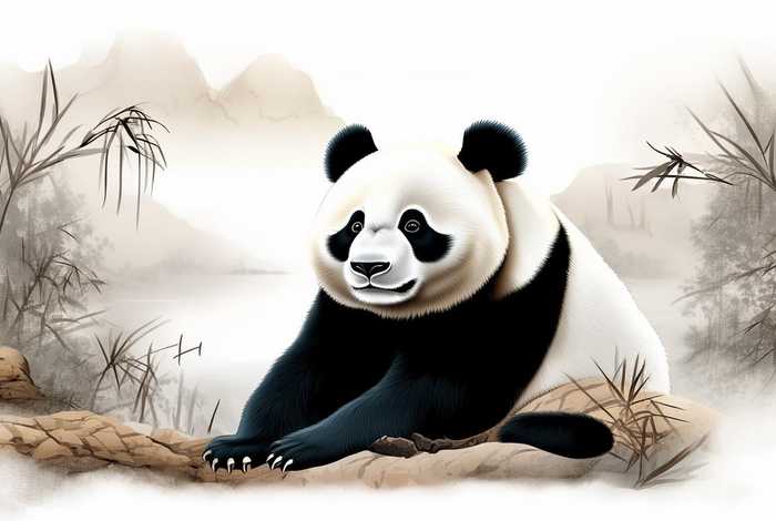 中国历史国宝熊猫图，中国历史国宝熊猫图片