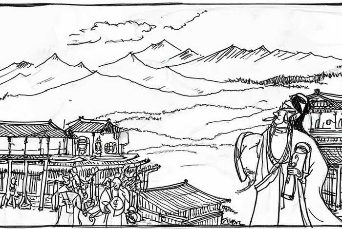 中国历史画简笔画，中国历史简笔漫画