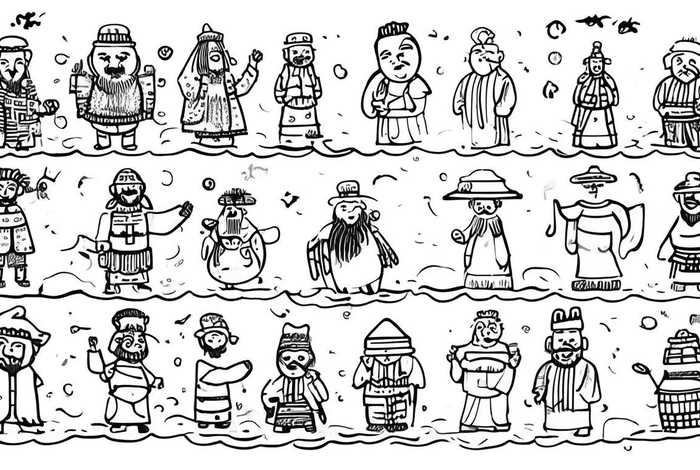 中国历史故事接龙图片 中国历史故事接龙图片简笔画