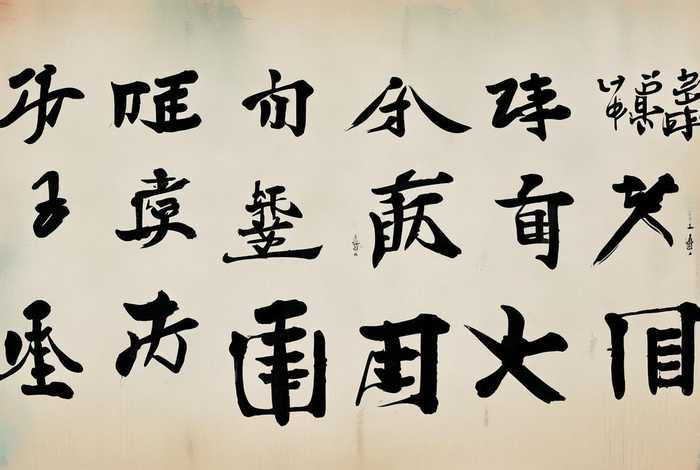 中国历史字体；中国历史字体图片