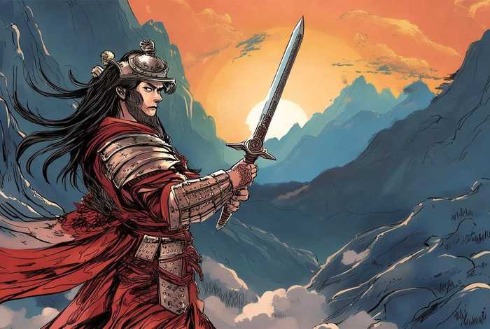 中国历史英雄故事插画手绘；中国历史英雄故事插画手绘图片