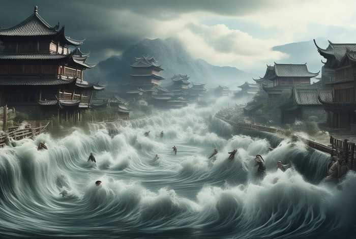 中国历史洪水故事简短 中国历史洪水故事简短版
