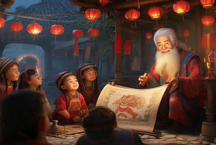 中国年故事绘本(中国故事绘本-年的传说) 中国年故事绘本(中国故事绘本-年的传说)