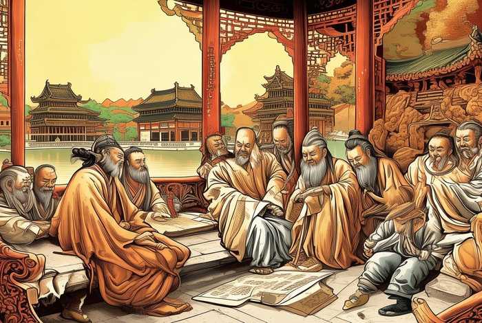 中国历史故事绘画插图素材；中国历史故事绘画插图素材图片