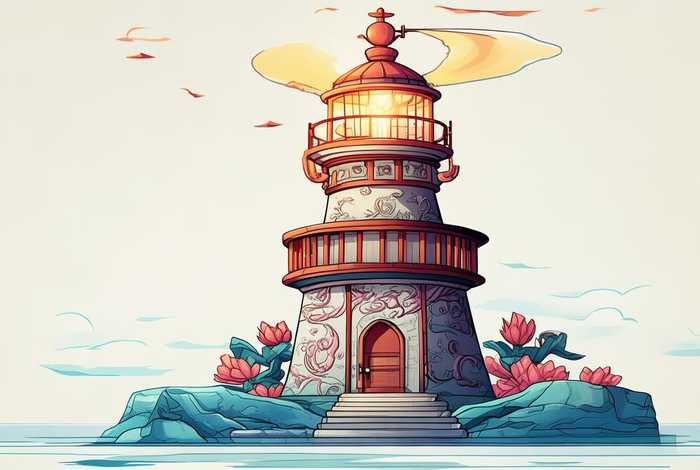 中国历史故事小灯塔图片 - 中国历史故事小灯塔图片简笔画