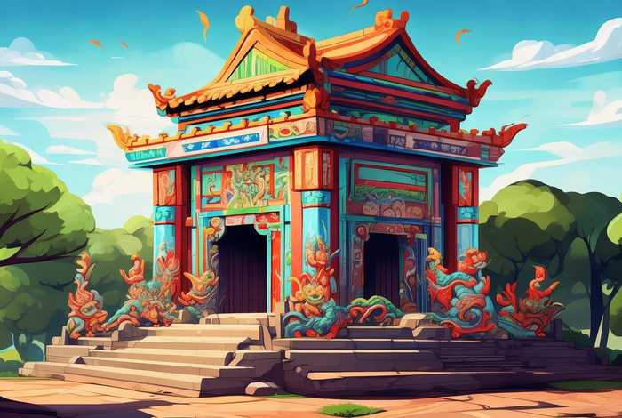 中国历史故事古墓图片简笔画（中国历史故事古墓图片简笔画彩色）