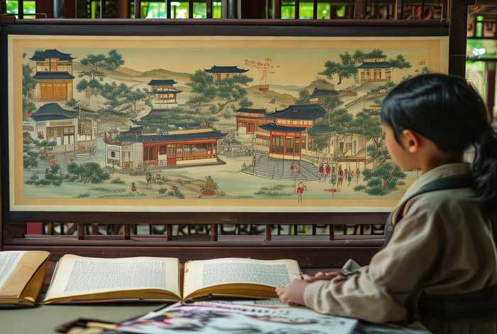 中国历史上绘画作品（中国历史绘画作品,一年级）
