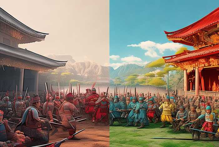 中国历史故事和动画片对比图，中国历史故事和动画片对比图片