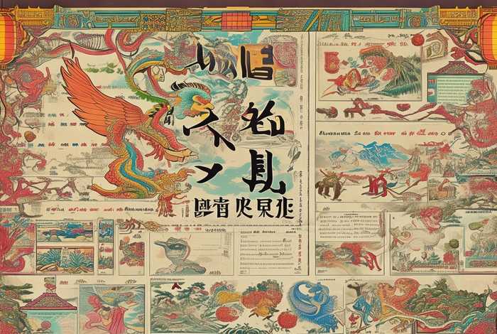 中国民间故事小报模板图片；中国民间故事小报模板图片大全