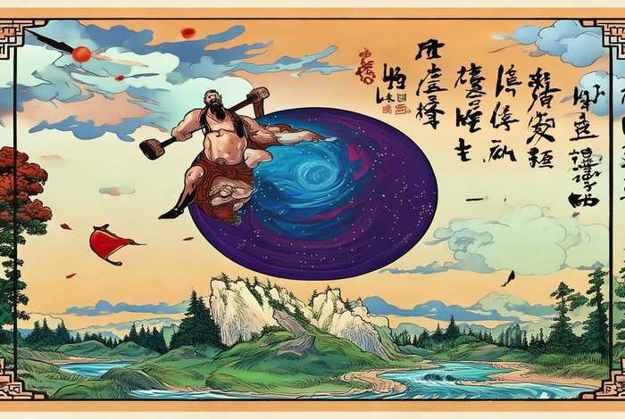 中国历史故事盘古手抄报，中国历史故事盘古手抄报内容