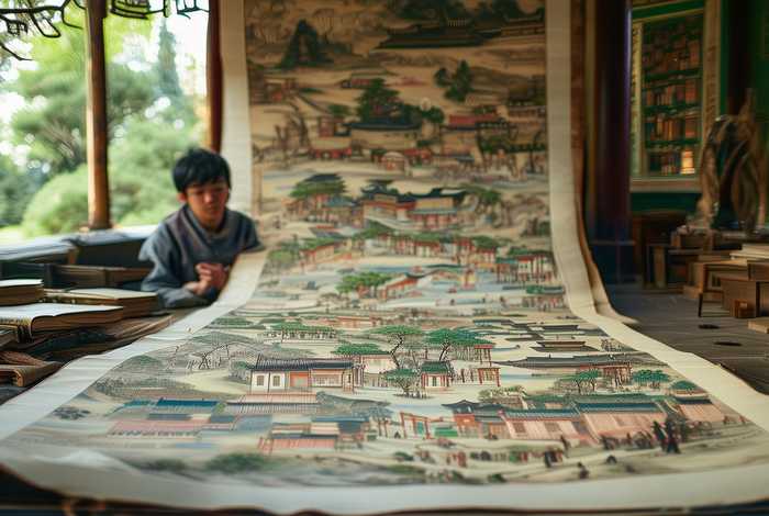 中国历史上绘画作品（中国历史绘画作品,一年级）