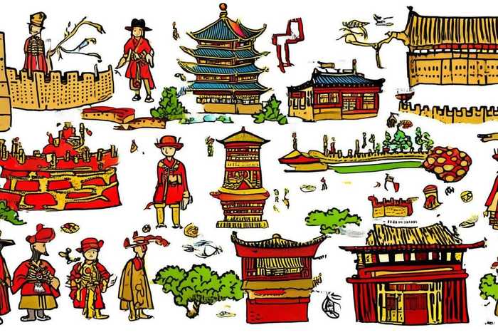 中国历史简笔画图片 - 中国历史简笔画图片大全