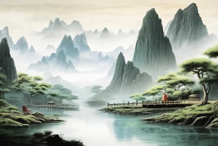 中国历史名画山水画；中国历史名画山水画大全
