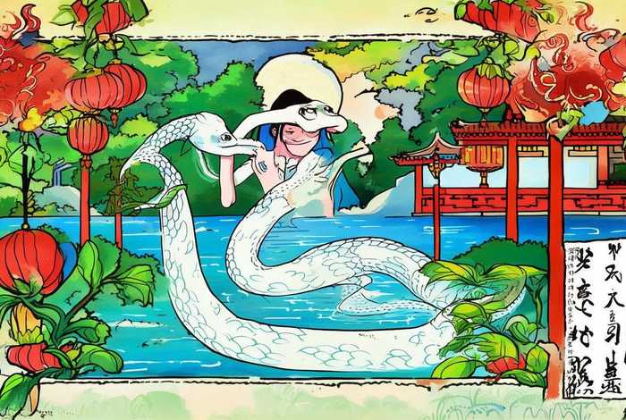 中国历史故事手抄报白蛇传；中国历史故事手抄报白蛇传怎么画