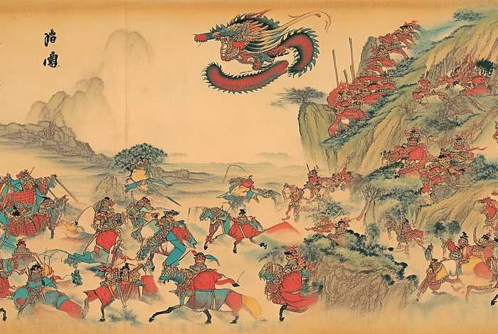 中国历史故事彩绘图片；中国历史故事彩绘图片素材