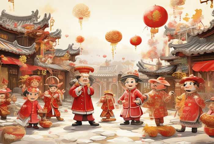 中国童话过年的故事 - 过年的故事绘本