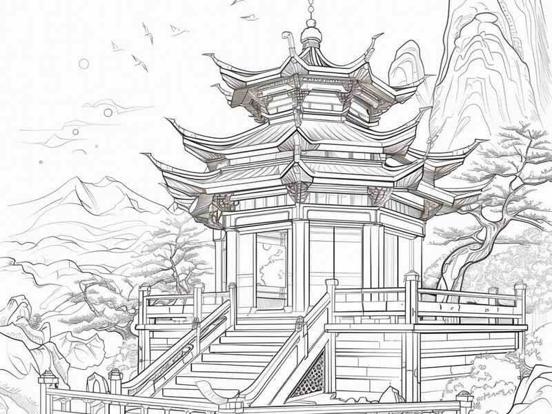 中国历史建筑绘画简单又漂亮（中国历史建筑绘画简单又漂亮图片）