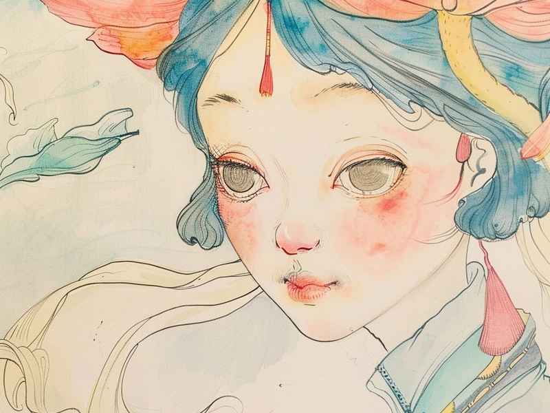 水彩虞姬绘画过程（水彩虞姬绘画过程视频）