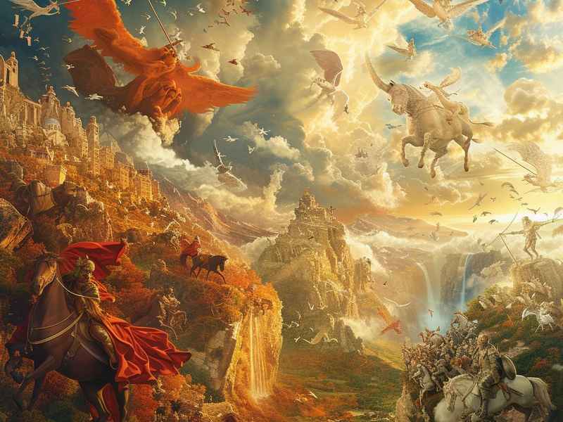 世界神话故事情节绘画，世界神话故事情节绘画怎么画