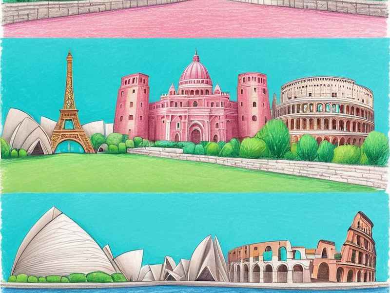 世界名胜古迹明信片，世界名胜古迹明信片图片大全