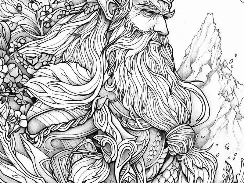 奥丁简笔（奥丁简笔画有颜色）