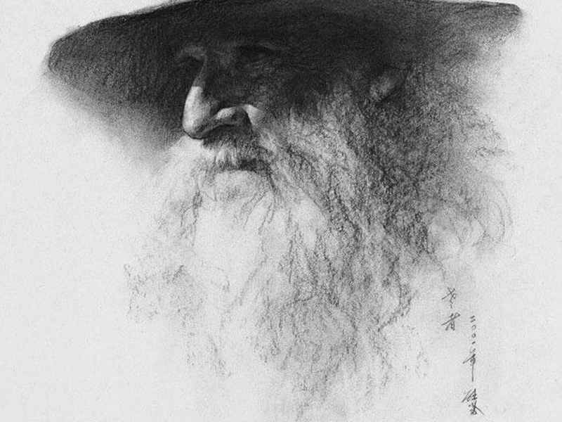 世界名人素描画教程；世界名人素描画教程图片