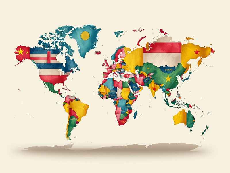 世界有哪些国家，教国家分布在世界哪些地方