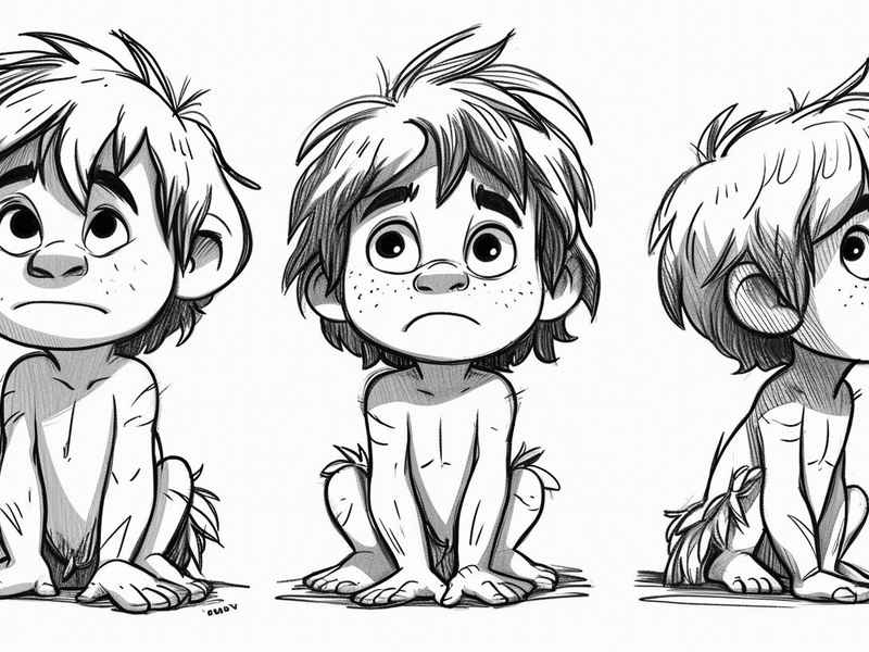 人物速写临摹图片；简单人物速写临摹图片