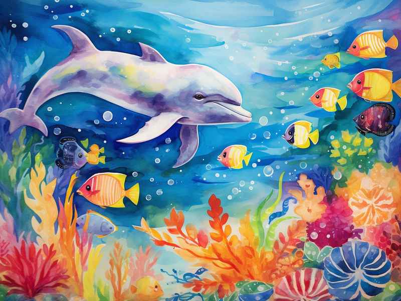 海底世界人物主题画,海底世界人物主题画图片 海底世界人物主题画,海底世界人物主题画图片