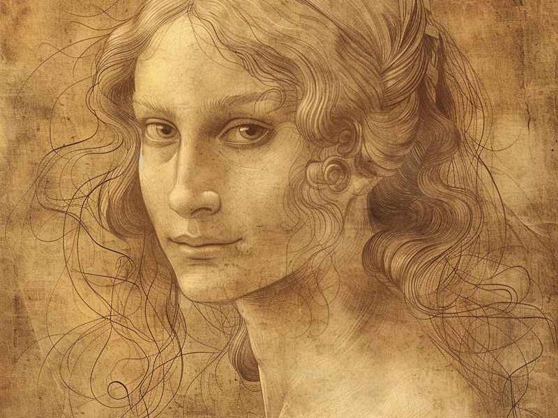 世界名画人物素描 - 世界名画人物素描作品