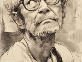 世界大师人物速写；世界大师人物速写图片