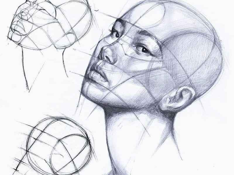 人物头部速写简单、人物头部速写图片简单