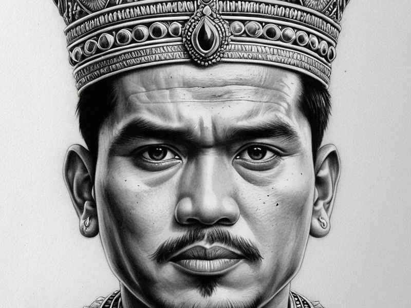 历史人物的素描画，历史人物的素描画图片