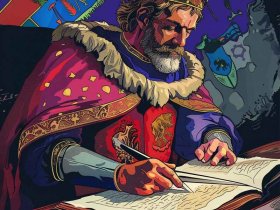 世界历史人物插画场景描写 世界历史人物插画场景描写图片