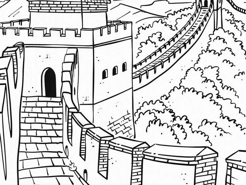 世界名胜古迹儿童画 世界各国名胜古迹简笔画