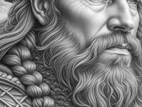 世界历史人物奥丁怎么画的，世界历史人物奥丁怎么画的简笔画