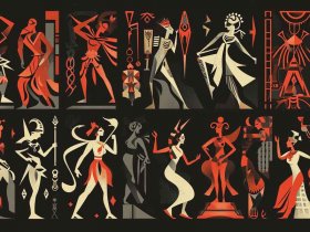 世界神话人物插图、世界神话人物插图素材