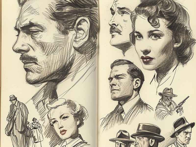 世界名人速写，世界名人速写图片