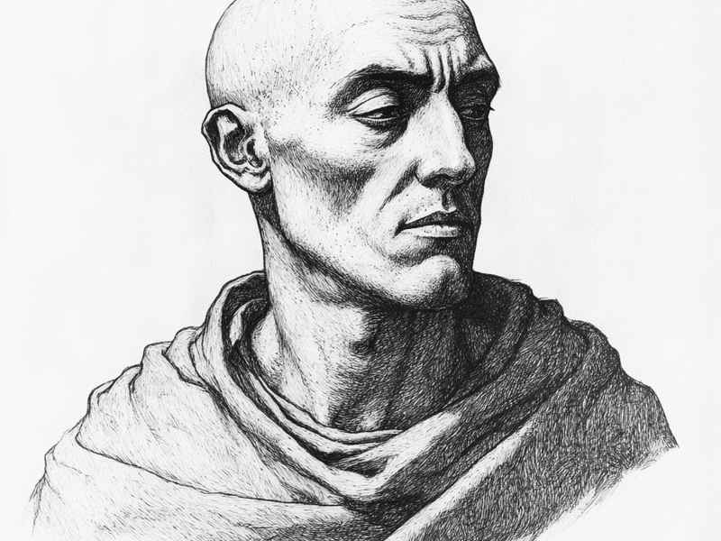 历史人物素描，历史人物素描图