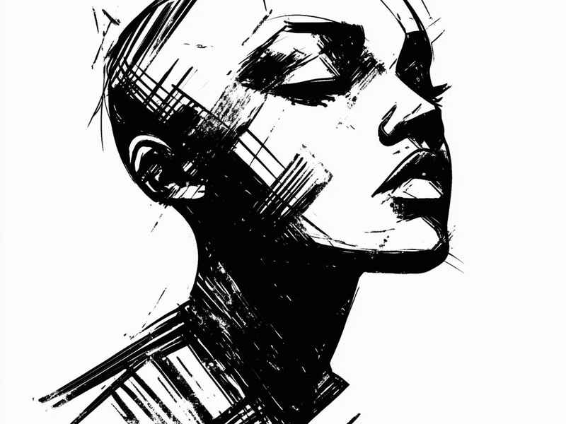 人物头部速写简单、人物头部速写图片简单