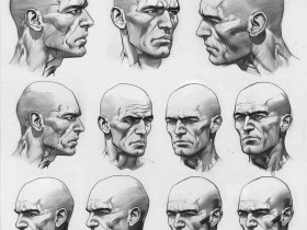 人物速写临摹图片头部 - 人物速写临摹图片头像