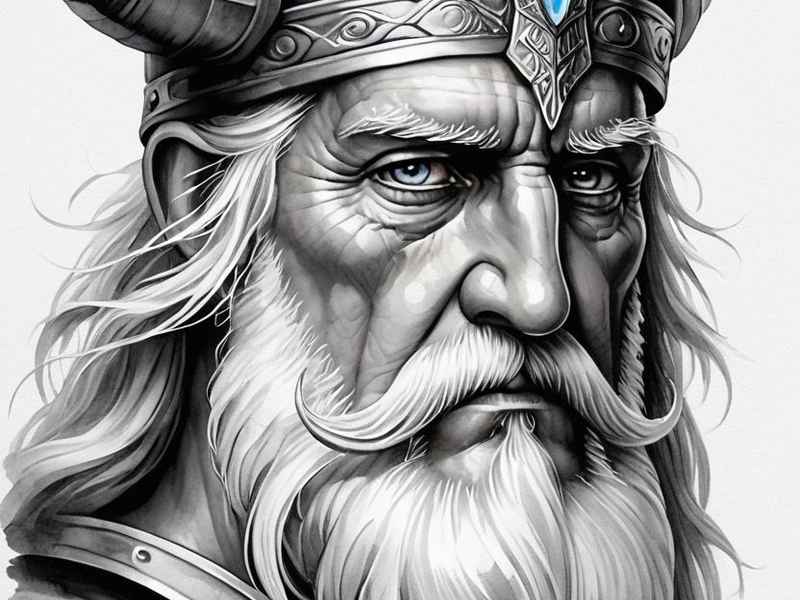 世界神话人物奥丁简笔画 世界神话人物奥丁简笔画怎么画