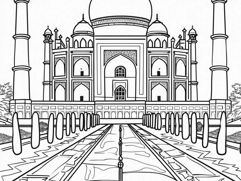 世界名胜古迹儿童画 世界各国名胜古迹简笔画