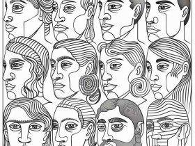 世界历史人物儿童画、世界历史人物简笔画