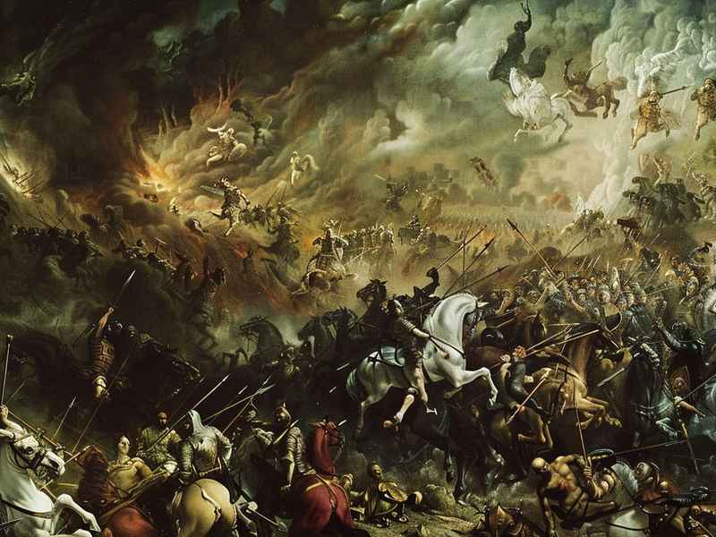 世界历史场景绘画简单；世界历史场景绘画简单图片