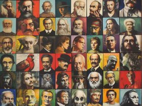 世界人物肖像画简笔画 - 世界人物肖像画简笔画大全