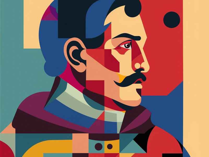 世界历史人物插画配色、世界历史人物插画配色分析