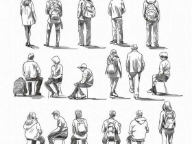 人物速写场景图片素材、人物速写场景图片素材大全